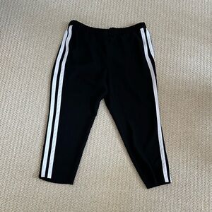Banana Republic Black Pants with White Stripes